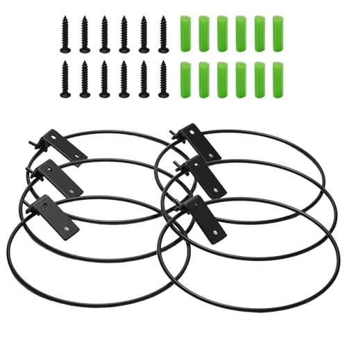 6 Pack 6 inch Durable Metal Plant Holder, Wall Mounted Wall Planters Heavy Duty Hangers, Versatile Planter Hooks for Indoor/Outdoor Gardening Enthusiasts(Foldable) - color: Foldable, size: 6inch，6pcs