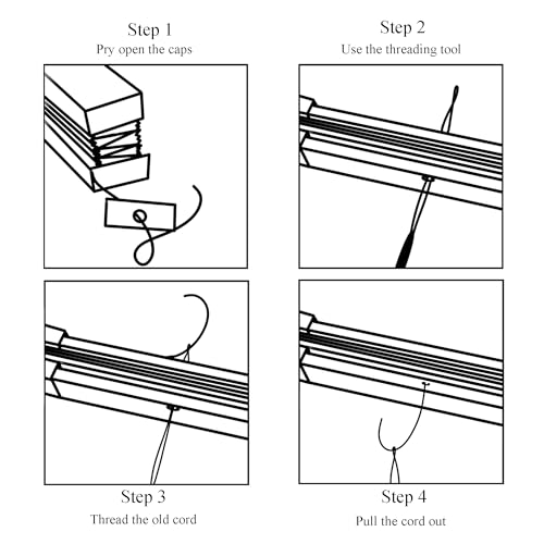 RV Blinds Repair Kit, RV Pleated Shade Repair Kit for Camper Windows, Travel Trailers, Camper Blinds, Day/Night Blinds, Pull Down Shades for Motorhome, Cappuccino