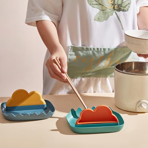 Storage rack, multi-function tool, countertop storage rack, storage rack, pot lid rack, household kitchen pot spatula spoon (blue) - color: Blue
