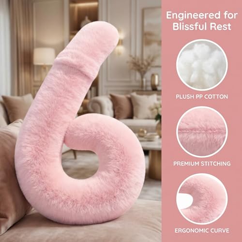 Car Travel Pillow, car Pillow for Kids and Adults, Ergonomic Travel Pillow Providing Neck and Body Support, a Sleep aid, Children's Travel Pillow -Pink - color: Pink