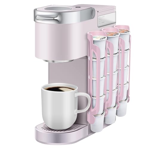 K Cup Holder for Keurig: Coffee Pod Holders for Counter Small Space - Kcup holders for Wall Mount (3, Pink) - color: Pink, size: 3 Pack /For 15 K-Cups