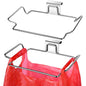 Trash Bag Holder,2 Pack | for Cabinet Door and Cupboards,Stainless Steel,Plastic Bag Holder Under Sink,Use for Kitchen,Bathroom,Camper - color: Silver