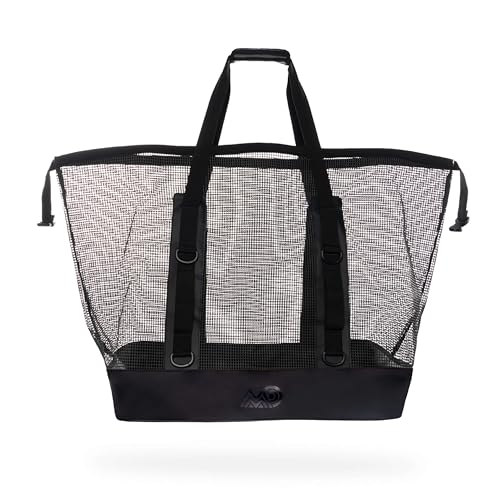 MISSION Boat Gear CASSI Heavy-Duty Outdoor Tote and Waterproof Marine-Grade Mesh Boat Bags - color: Black, size: 170 Liter