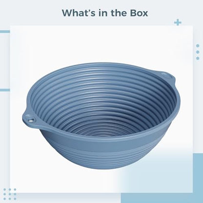 Collapsible Silicone Mixing Bowl, 8.9 Inch Portable Foldable Food Storage Container for Camping, Hiking, & Kitchen Use