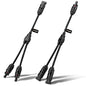 BougeRV Solar Connectors Y Branch Parallel Adapter Cable Wire Plug Tool Kit for Solar Panel - size: 1 Pair M/FF and F/MM