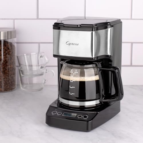 Capresso 5-Cup Mini Drip Coffee Maker, Black and Stainless Steel - color: Black