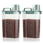 TBMax Small Dog Cat Food Storage Containers 2 Pack, Travel-Friendly Pet Food Container with Spout & Measuring Cup, Portable Pet Feeding Dispenser, Bird Seed Container-Dark Green - color: Dark Green -2Pcs 3Qt