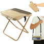 Portable Folding Stool 2-in-1 Camping Chair with Sling Bag Lightweight 12inch /264lbs Load Collapsible Stool Seat for Adults Camping Fishing Hiking BBQ Travel Rest（Yellow） - color: Yellow
