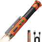 EDC Flashlight Rechargeable,800 Lumen Small Flashlight with Magnetic Clip & Base, 11 Modes LED Flashlight,Glass Breaker&Bottle Opener, USB-C Flashlight for Working,Home and Emergency - color: Orange