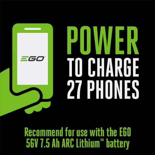 EGO POWER+ Portable Inverter, 180W, Power Inverter Generator, Quiet, Battery and Charger Not Included - PAD1800 - style: 180W w/USB A+C (No Battery/Charger)