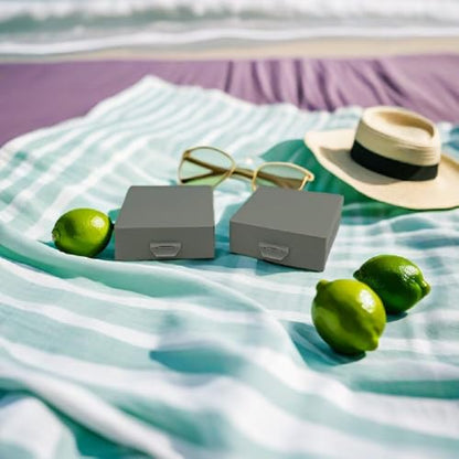 Soap Container, Shower Square Bar Holder Fit Handmade Soap, Travel Soap Case (Matt Grey) - color: Matt Grey