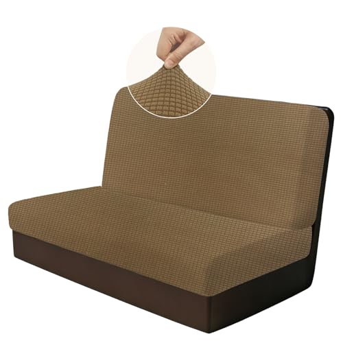 RV Dinette Cushion Covers, 2PCS Corn Grid RV Couch Cover, Camper Cushion Covers, Camper-rv Sofa Cover for Couch, Bench Seat & Dinette Booth Cushions(Brown,[39.4" to 49.2"]×[19.7" to 25.6"]) - color: Corn Grid/Brown/2pcs
