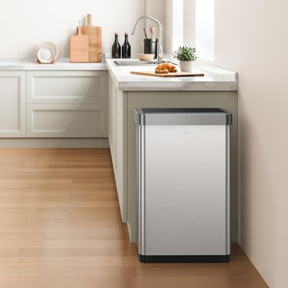 EKO Mirage X 80 Liter / 21.1 Gallons Motion Sensor Trash Can, Automatic Large Kitchen Trash Can Touchless, Stainless Steel - size: Mirage 80L - Stainless Steel