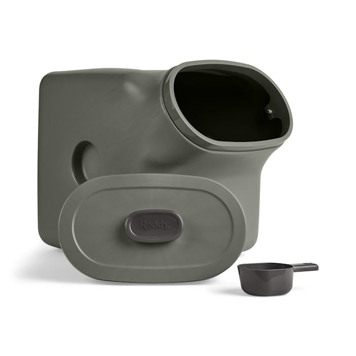 Reddy by Petco Green Airtight Food Storage Container for Dogs Large 50 lbs. - size: Large