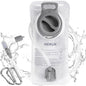 HEIKLN Hydration Bladder 1.5L-2L-2.5L-3L,Leak Proof Water Reservoir, BPA Free Military Water Storage Bladder Bag Hydration Pack Replacement Easy Clean for Bicycling Hiking Camping Hunting Running - color: 2L White