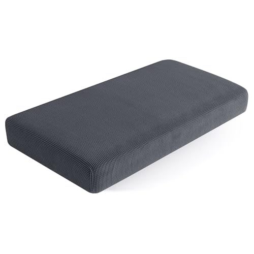 SUBRTEX Couch Slipcover RV Seater Slip Covers Loveseat Stretch Durable Sofa Spandex Elastic Furniture Protector for Settee Seat for Replacement in Livingroom, Medium, Gray - color: Grey, size: Medium