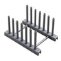 Rengue Plate Organizer, Dish Drying Rack Removable Plate Stand 6.7x4.7x3.7 Inches ABS Plastic Space Saving for Small Kitchen Countertops Gray - color: Gray