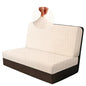 RV Dinette Cushion Covers, 2PCS Woven RV Couch Cover, Camper Cushion Covers, Camper-rv Sofa Cover for Couch, Bench Seat & Dinette Booth Cushions(Lvory White,[39.4" to 49.2"]×[19.7" to 25.6"]) - color: Woven/Lvory White/2pcs