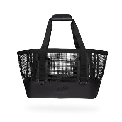 MISSION Boat Gear CASSI Heavy-Duty Outdoor Tote and Waterproof Marine-Grade Mesh Boat Bags - color: Black, size: 50 Liter