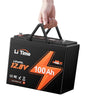 LiTime 12V 100Ah RV Lithium Battery,Group 24 Rechargeable LiFePO4 Battery with Up to 15000 Cycles, 1.28kWh and Higher Energy Density, Perfect for Trolling Motors, Boat, Marine, Solar etc. - size: 100Ah (Group 24)