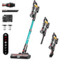Cordless Vacuum Cleaner, 650W 55KPa 60Mins Vacuum Cleaners for Home, 8-in-1 Stick Vacuum with Charging Dock Station, Powerful Suction, Rechargeable, Versatile for Carpet, Hard Floor, Pet Hair