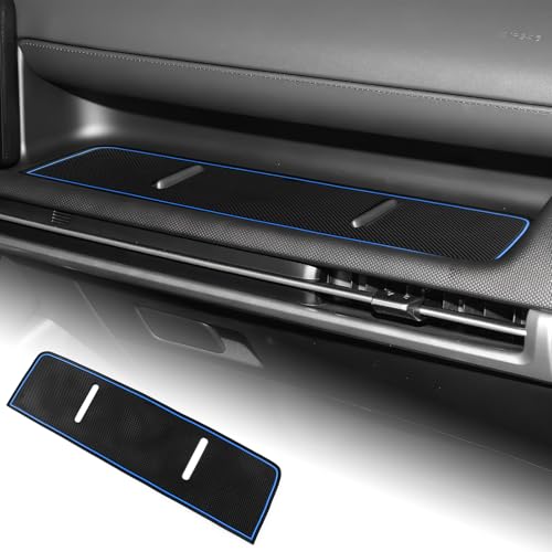 Door Slot Mats for Hyundai Tucson 2025 Passenger Side Door Sill Mat Anti-Slip Interior Mats Center Console Liner Accessories (Blue) - color: Blue
