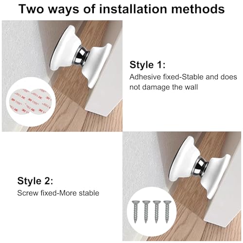 2 Pcs RV Door Holder Magnetic Baggage Door Catch Latch to Keep Door Open, RV Door Stopper for Motorhome Travel,Travel Trailers, Camper (White)