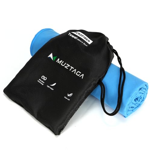 Microfiber Towel for Gym, Workout, Sweat Towel – Quick Dry, Ultra Compact, Lightweight & Super Absorbent(Marine Blue,40x20 in) - color: Marine Blue, size: 40"x20"