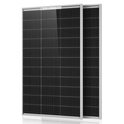 ECO-WORTHY 2pcs 100 Watt Solar Panels Monocrystalline Solar Panel for 12V/24V Battery RV Marine Boat and Other Off-Grid Applications, 2-Pack 100W - style: 100W N-Type 2-Pack Solar Panel