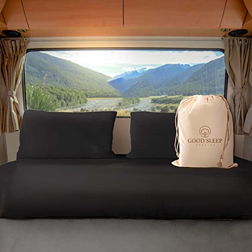 Good Sleep Bedding Luxurious Dark Gray RV King Sheets 72 x 75-100% Egyptian Cotton, 4 Piece Set - Ultra Soft, 16" Deep Pockets - color: Dark Gray, size: Short King (72 x75)