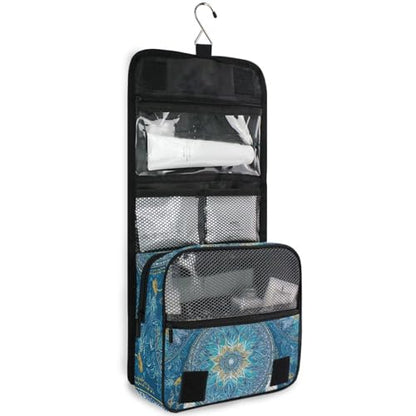 Mandala Boho Dreamcatchers Hanging Toiletry Makeup Bag Bohemian Style Travel Toiletries Organizers Cosmetics Bags for Women - color: Mandala Boho