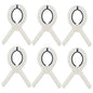Beach Towel Clips Plastic Clothespins-Heavy Duty Clothes Pins for Beach Chair Pool Chair on Cruise Heavy Laundry Clothespins Windproof Clamps Beach Blankets Clothes Pegs Pack of 6 - color: White+blue