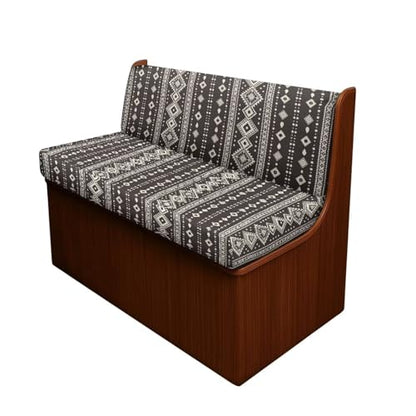 Black Ethnic Print RV Dinette Cushions Covers RV Sofa Furniture Protector for RV Camper Car Bench with 1 Backrest & 1 Bench Cover, Washable - color: Black Ethnic Print