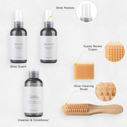 Shoe Cleaner Kit,Suede & Nubuck Shoe cleaning Kit,Shoe Waterproof Shoe Cleaner Shoe Protecter for Suede Shoes,Compatible with birkenstock,Shoe Care Kit for suede sandal,ugg care kit,suede cleaning kit