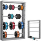 tonchean Wall Mount Wire Spool Rack, Cold-Rolled Steel Cable Dispenser with 4 Adjustable Rods, Heavy Duty Wire Holder Roller for Electrical Work, Industrial & Retail Display Organization