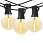 Banord 29FT Globe Outdoor String Lights, Shatterproof Patio Lights with 15 Dimmable Plastic Bulbs, Waterproof Hanging Lights String for Porch Backyard Cafe, E12 Socket Base - size: 29FT