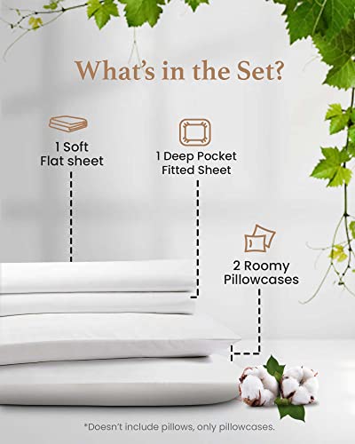 Good Sleep Bedding 600TC Luxurious White RV King Sheets, 72x80, 100% Egyptian Cotton, 4-Piece Set, Ultra Soft, 16" Deep Pocket - color: White, size: RV King (72 x 80)