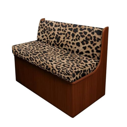 Leopard Print RV Dinette Cushion Covers,Camper Cushion Slipcovers Replacement Sofa Cushions Washable Slipcovers for Travel Trailer Couch Camper Moving Protector - color: Leopard Print