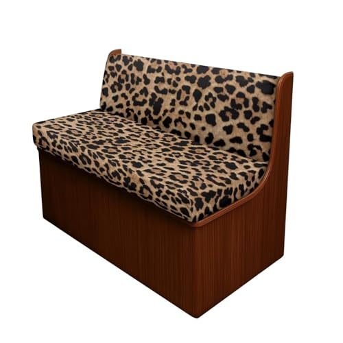 Leopard Print RV Dinette Cushion Covers,Camper Cushion Slipcovers Replacement Sofa Cushions Washable Slipcovers for Travel Trailer Couch Camper Moving Protector - color: Leopard Print