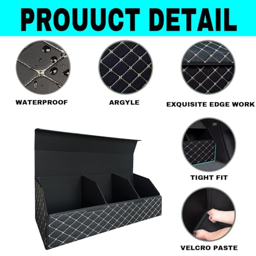 Car Trunk Organizer For Mercedes-Benz GLE 450 - Custom Fit,All-Season Use，Large Space Outdoor,Adjustable Partition Design,Leather,Velcro,For Mercedes-Benz GLE 450 2020-2025 - size: For GLE 450 2020-2025