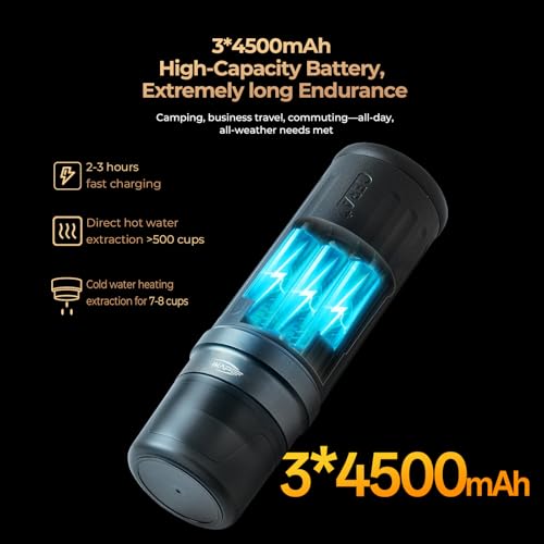 IKAPE Newly KAPO K2 Portable Espresso Machine with Bl uetooth APP Connect & 51mm Bottomless Basket, Electric Coffee Maker 20 Bar Pressure, for Home, Travel, Camping - size: 51.3mm