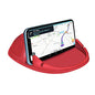 Loncaster Car Phone Holder, Car Phone Mount Silicone Car Pad Mat for Various Dashboards, Slip Free Desk Phone Stand Compatible with iPhone, Samsung, Android Smartphones, GPS Devices and More (Red) - color: Red