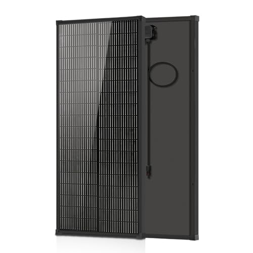 100W Solar Panel N-Type, 12V 100 Watt Solar Panel 18BB 25% High-Efficiency, N-Type Solar Panels for RV Marine Boat Trailer Camper Rooftop Farm and Other Off-Grid System - size: 100W N-Type Solar Panel black