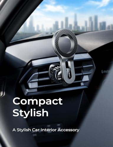 LISEN Upgraded for MagSafe Car Mount, Magnetic Phone Holder for Car Vent Phone Mount, Air Vent Car Phone Holder Mount, Magnetic Car Phone Holder for iPhone 17 Pro Max 16/15/14/13/12, Carbon Fiber - color: Carbon Fiber
