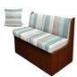 Blue White Wood Pattern 3 Pieces RV Dinette Cushion Covers Scratch-Resistant RV Couch Cover wuth Pillowcase, Sofa Furniture Protector Camper Seat Covers Dinette Booth - color: Blue White Wood