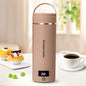 Travel Electric Kettle Portable Mini Kettle,Small Hot Water Boiler with 4 Temperature Settings,304 Stainless Steel, Fast Boiling Water with Auto Shut-Off and Boil Dry Protection,400 ml (Brown, 400ML) - color: Brown