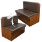 FUANGUI RV Dinette Cushion Covers, Waterproof PU Leather Stretch Camper Booth Seats Replacement RV Cushion Covers Washable Sofa Furniture Protector - color: Pu-coffee Color
