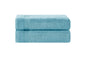 Ozdilek 2-Piece Bath Towels, 27x54 100% Turkish Cotton, Luxury Quick Dry, Extra Large, Fade-Resistant, Eco-Friendly, Spa Towel, Comfortable (Milky Blue) - color: Milky Blue