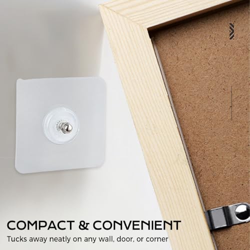 Seamless Screw, Screw Free Sticker Wall Hooks for Hanging, Waterproof Reusable Heavy Duty Adhesive Hooks for Kitchen,Bathroom,Home,Office (10)