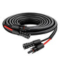 XRDS -RF Solar Cable 3FT, 8AWG Solar Extension Cable with Male & Female Solar Connectors, Flame-Retardant Protective Sleeving Solar Panel Cable, Weatherproof PV Wire for Solar Panel Connection - size: 8AWG 3FT